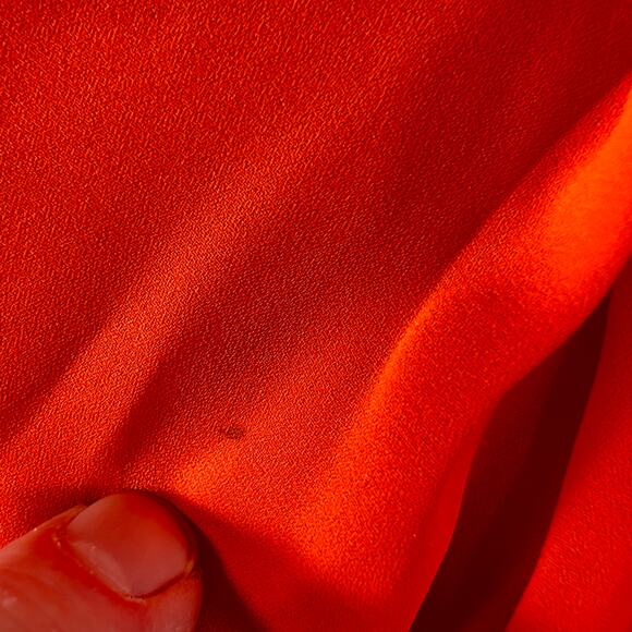 Banana Republic Wrap Top Woman's Petite XS Neon Sunset Center Snap Ruched - Picture 4 of 10